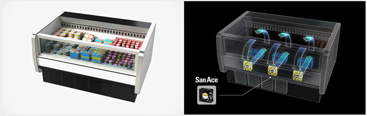 Freezer showcase